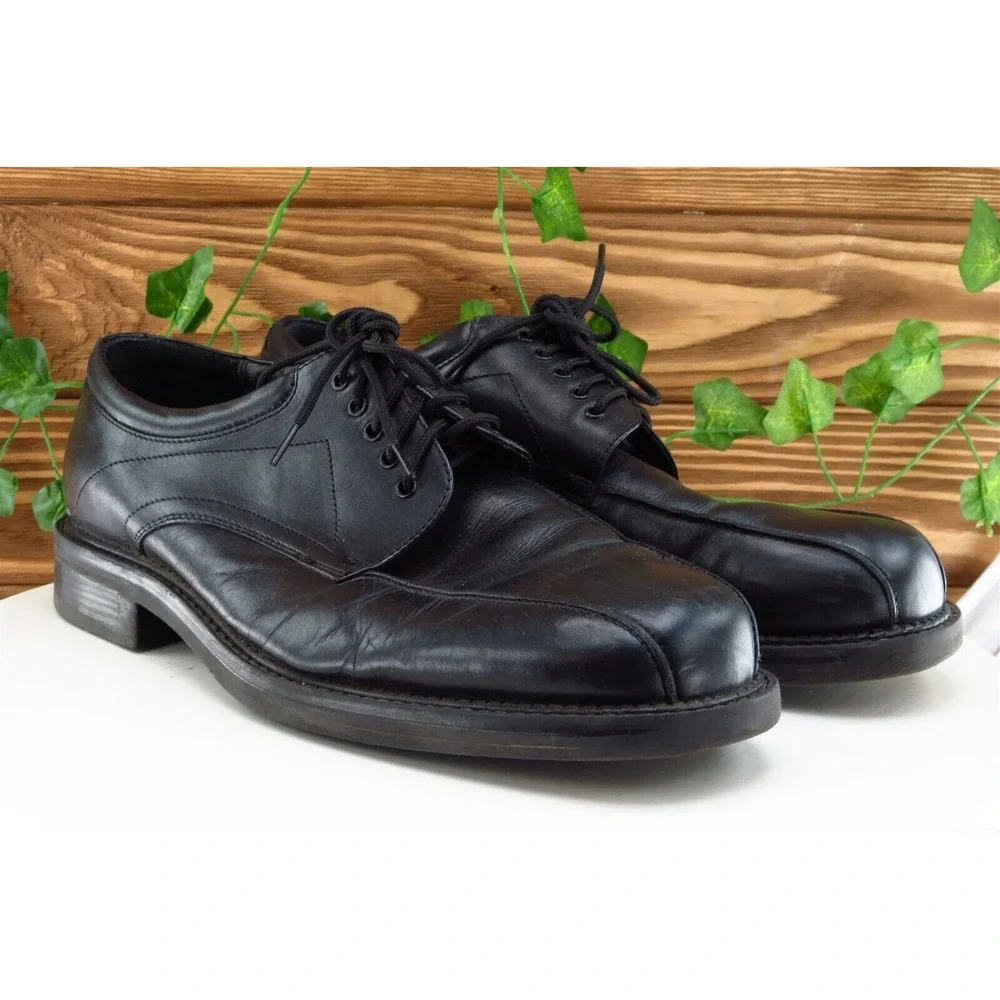 Nunn Bush Shoes Sz 11 M Black Derby Oxfords Leather‎ Men